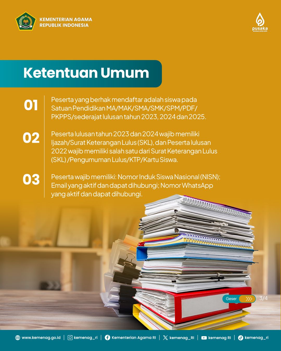 Ketentuan Umum UMPTKIN